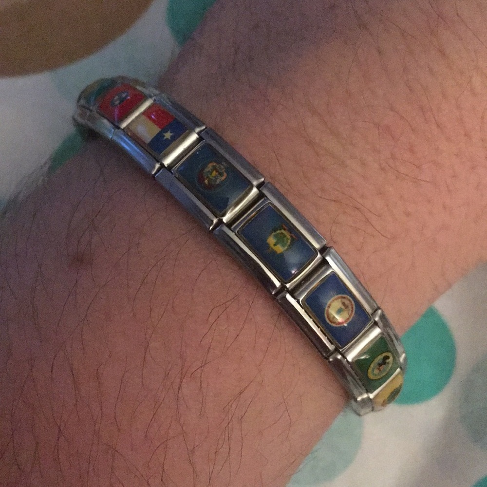 Uberry Italian Charm bracelet of States